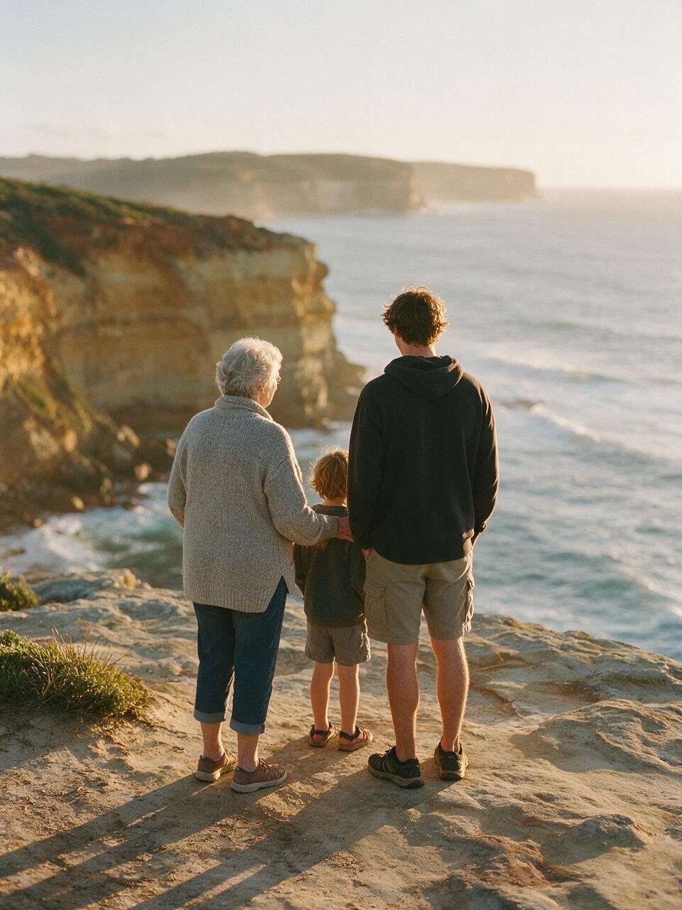 Australian coastline at first light